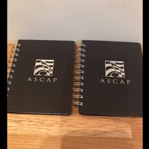 New set of 2 spiral ASCAP mini notebooks 3”X4”